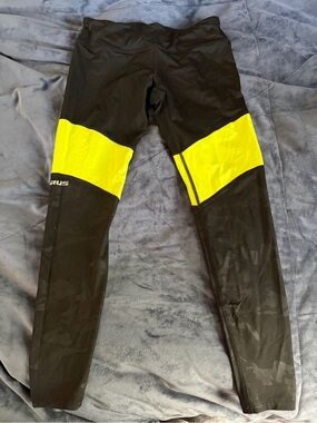 Virus Black Performance Leggings with White Logo